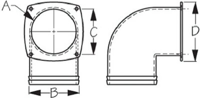 HOSE VENT ELBOW (SEA DOG LINE)